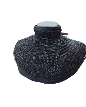 Riveted Chainmail Standard with Neck Covering 6-9 mm